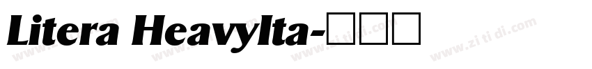 Litera HeavyIta字体转换